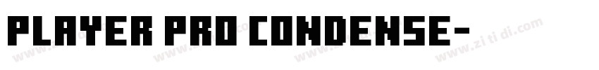 Player Pro Condense字体转换